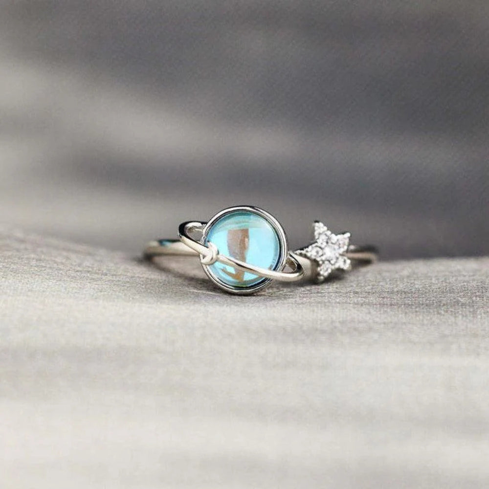 Anello con Stella e Pianeta dedicato alle Figlie
